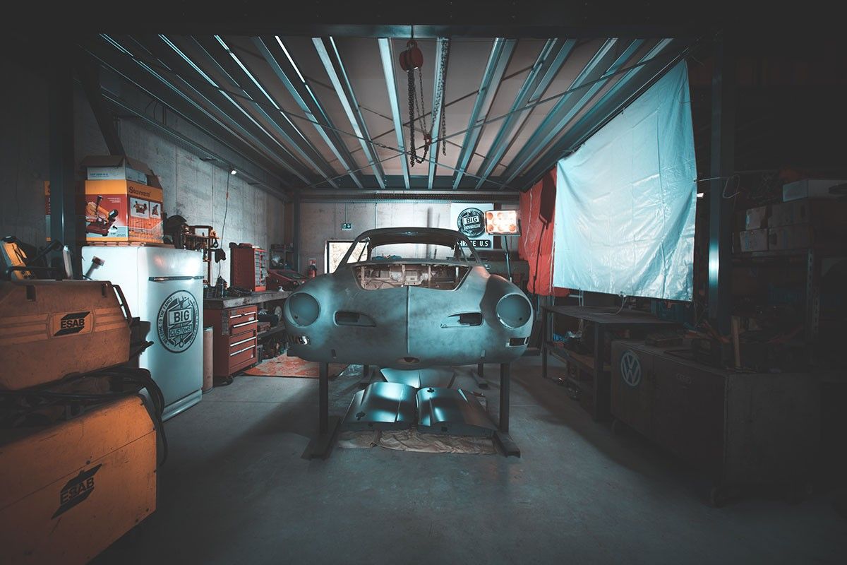 garage vehicule ancien