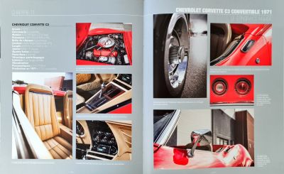 Voiture américaine, magazine Chevrolet - L'esprit américain, BIG dans la presse, voiture américaine année 70, Chevrolet Corvette C3 Convertible 1971
