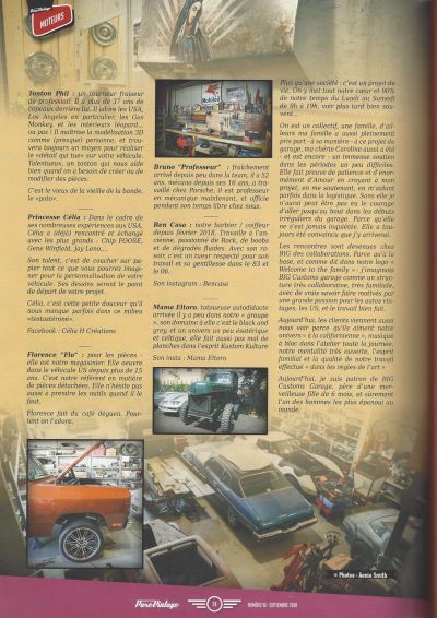 Voiture américaine, magazine Pure Vintage #16, BIG dans la presse, voiture américaine année 50, voiture américaine année 60