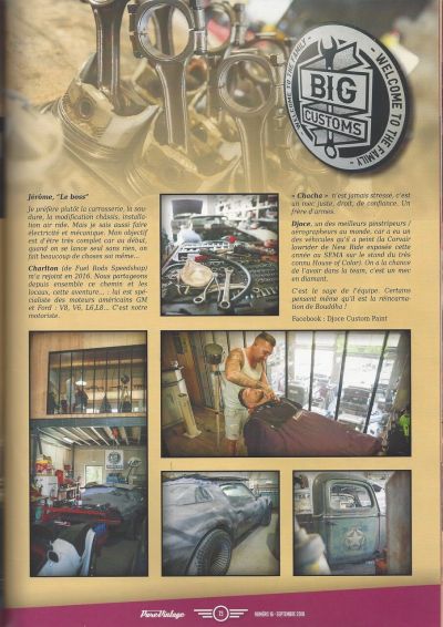 Voiture américaine, magazine Pure Vintage #16, BIG dans la presse, voiture américaine année 50, voiture américaine année 60