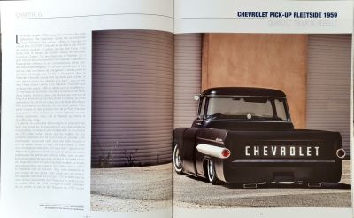 Voiture américaine, magazine Chevrolet - L'esprit américain, BIG dans la presse, voiture américaine année 50, Chevrolet Pick-up Fleetside 1959