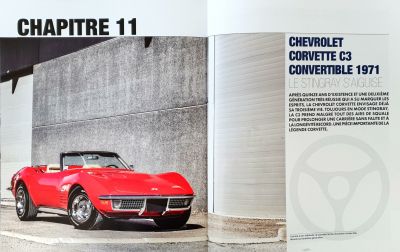 Voiture américaine, magazine Chevrolet - L'esprit américain, BIG dans la presse, voiture américaine année 70, Chevrolet Corvette C3 Convertible 1971